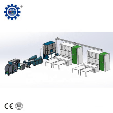 Ball fiber down feather filling machine with weighting system